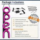 LED Neon OPEN Leuchtschild Vertikal Weiß/Pink-5