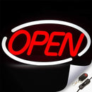 LED OPEN Leuchtschild Deluxe Rot/Schwarz