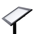 LED Speisekartenständer außen 2×A4 schwarz