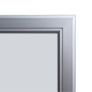 Magnetischer Menükasten A4 für außen mit Logo silber
