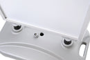 Mobiler Kundenstopper Silber – Gehwegaufsteller mit Wassertank-tank