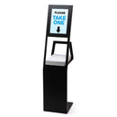 Prospektständer A4 Standard Schwarz mit Posterhalter