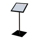 Speisekartenständer außen magnetisch 2×A4 schwarz mit Logopanel