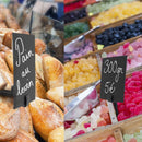 Spießhalter Mini Kreidetafel – 20 Stück