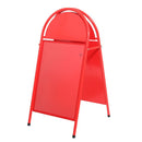 Stahl Kundenstopper B2 Rot Klappbar