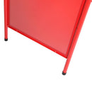 Stahl Kundenstopper B2 Rot Klappbar