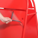 Stahl Kundenstopper B2 Rot Klappbar