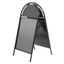 Stahl Kundenstopper Klappbar Schwarz