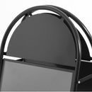 Stahl Kundenstopper Klappbar Schwarz