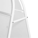 Stahl Kundenstopper Klappbar Weiß