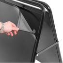 Stahl Kundenstopper Steelpro Schwarz Klappbar