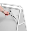 Stahl Kundenstopper Steelpro Weiß Klappbar