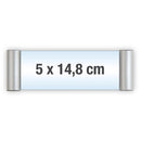 Türschild Aluminium mit Klapprahmen – Wandschild-5x14,8