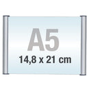 Türschild Aluminium mit Klapprahmen – Wandschild-A5