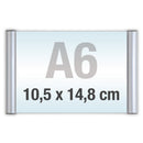Türschild Aluminium mit Klapprahmen – Wandschild-A6