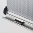 Türschild Aluminium mit Klapprahmen – Wandschild-detail