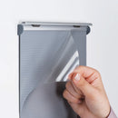 Türschild Aluminium mit Klapprahmen – Wandschild-open