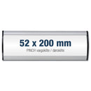 Türschild Aluminium selbstklebend – Wandschild wechselbar in 6 Größen-52x200