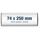 Türschild Aluminium selbstklebend – Wandschild wechselbar in 6 Größen-74x250