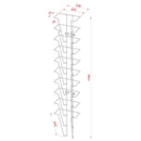 Wand Prospekthalter 10x A4