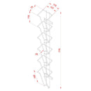 Wand Prospekthalter 6x DIN Lang
