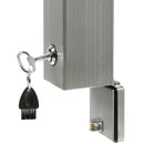 Wandaschenbecher Außen Vierkant Aluminium