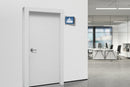 Wandschild doppelseitig Aluminium – Türschild für Büro & Räume-live
